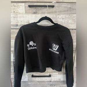 darc spott cropped hoodie